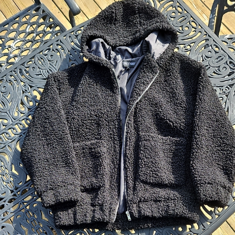 Current Mood Black Teddy Jacket